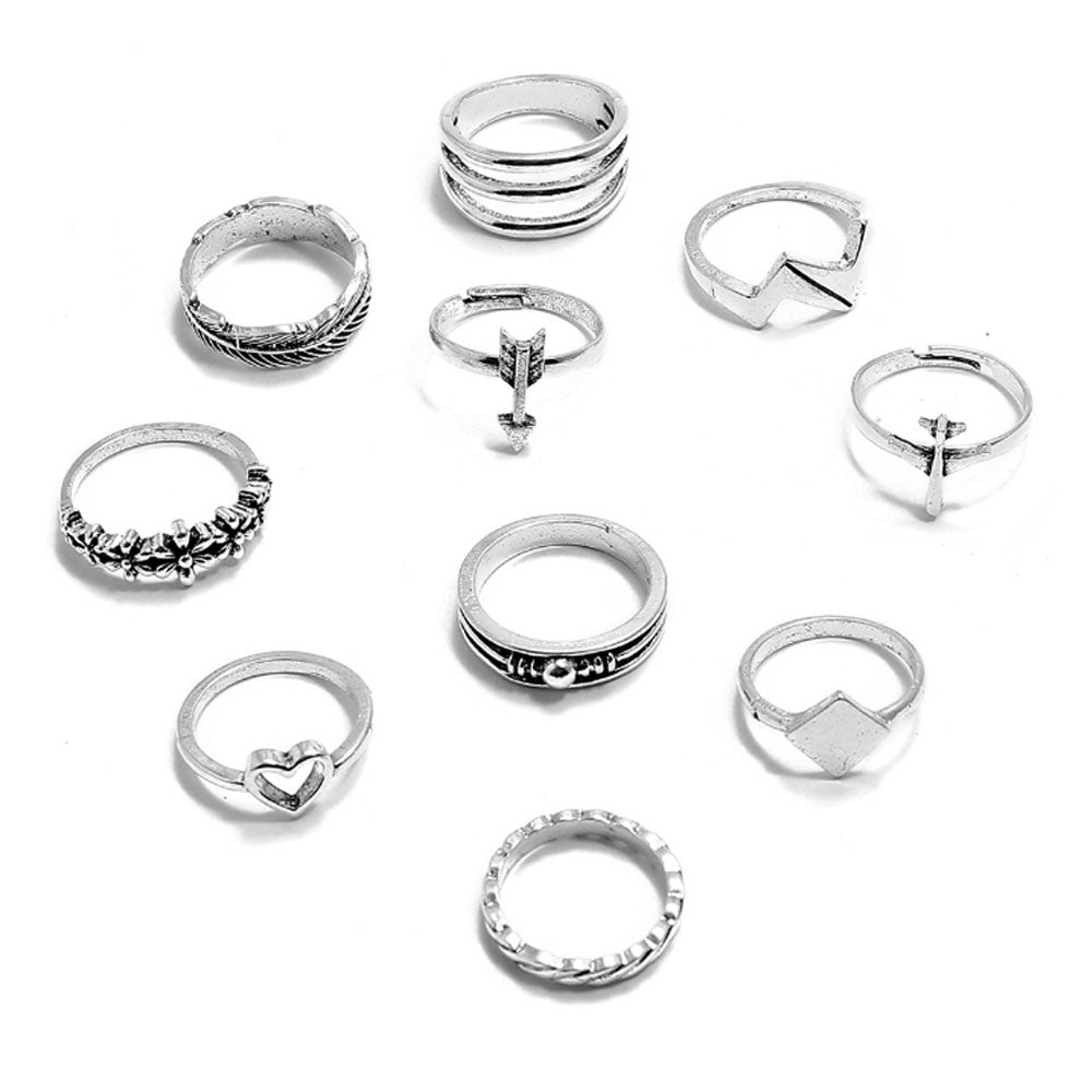 Boho-Chic Rings Set
