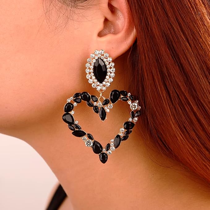 Crystal-Heart Earrings