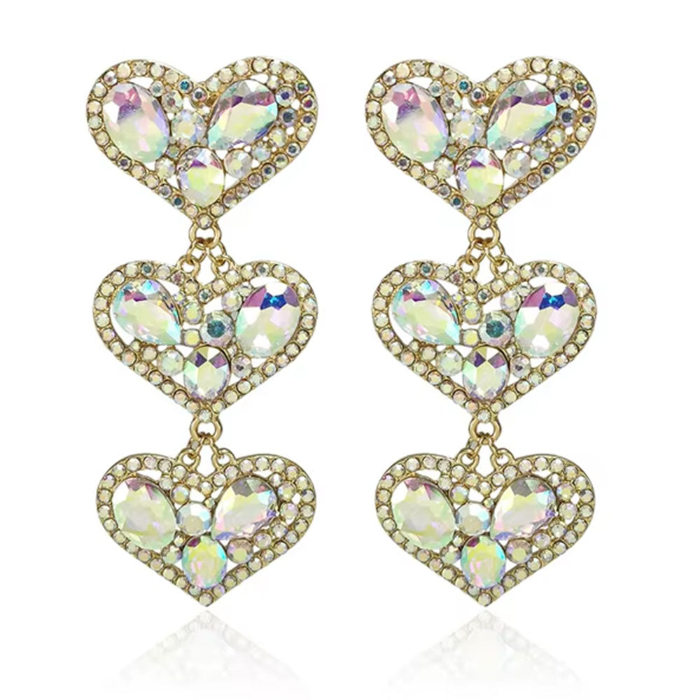 Triplets-Heart Earrings