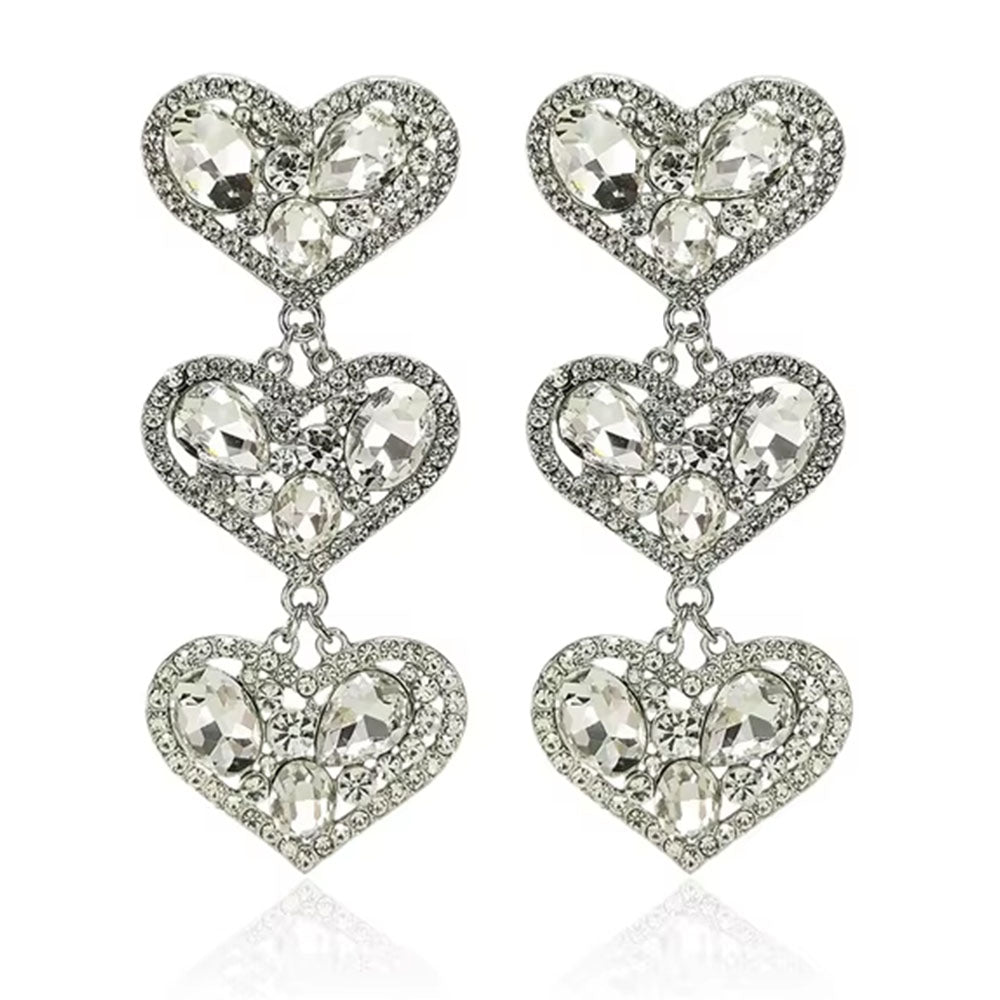 Triplets-Heart Earrings
