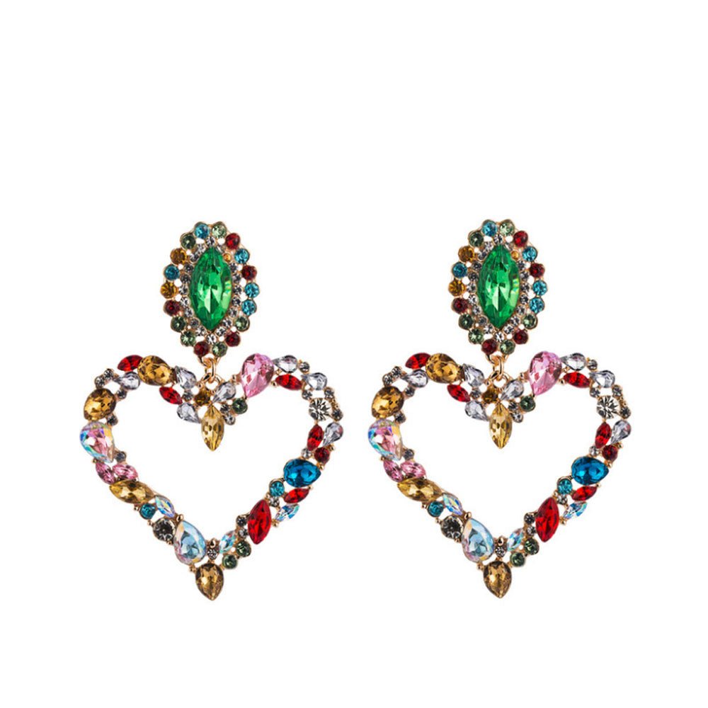 JewelryPrivilegedCrystal-Heart Earrings