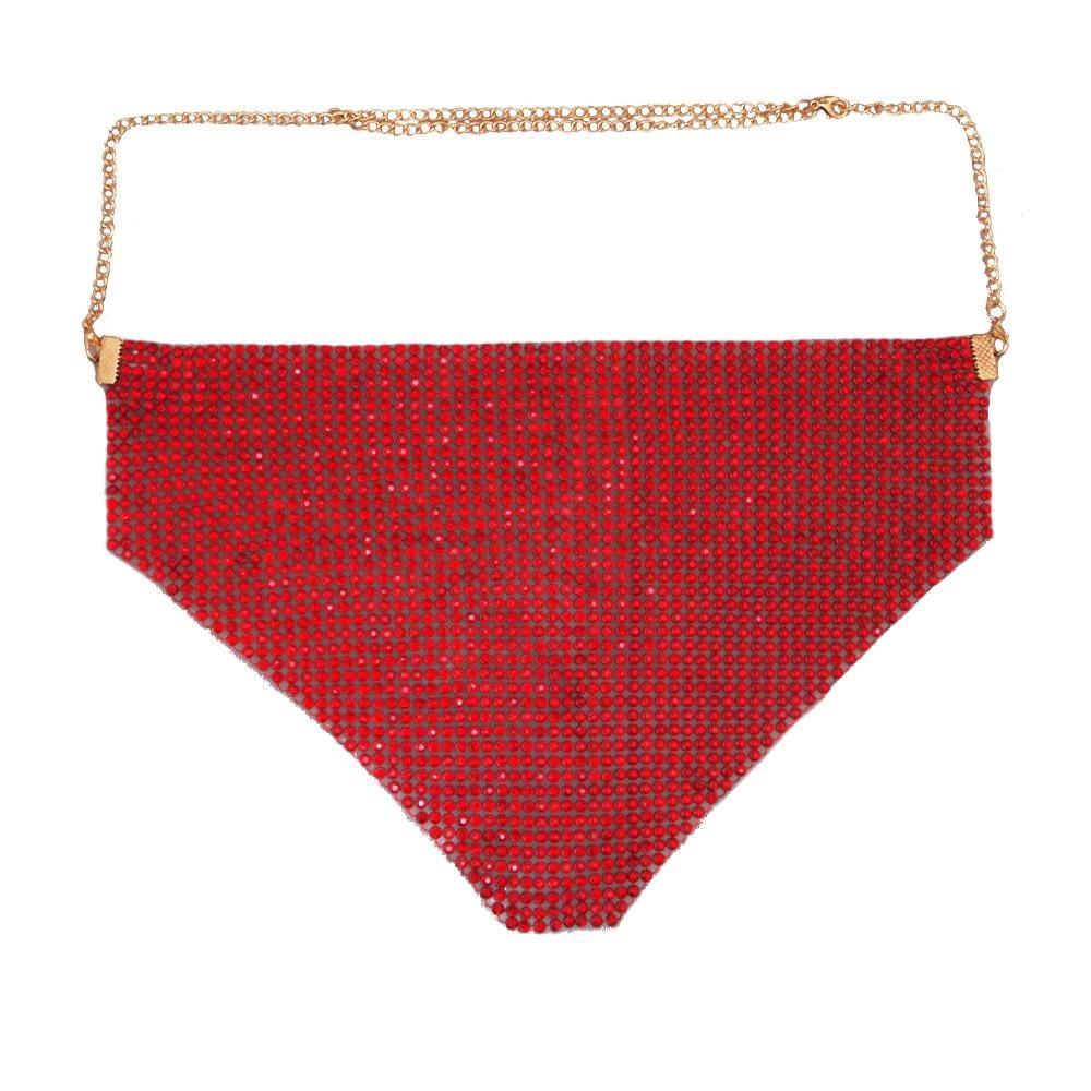 jewelryPrivilegedPOP Rhinestone Mesh Necklace