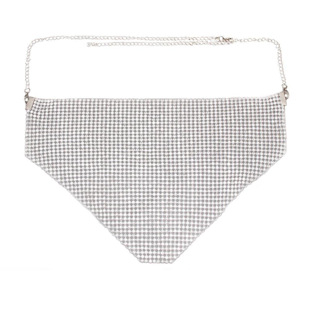jewelryPrivilegedPOP Rhinestone Mesh Necklace
