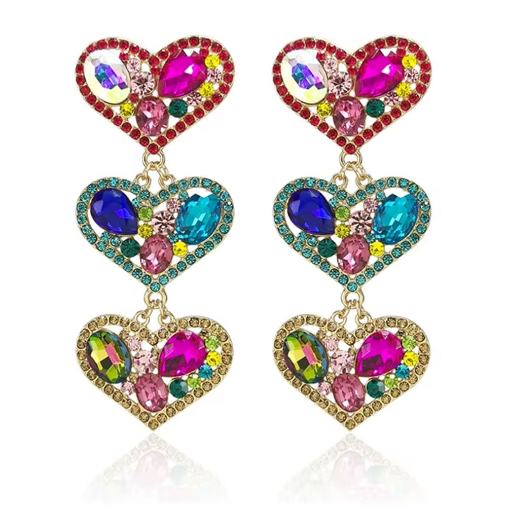 JewelryPrivilegedTriplets-Heart Earrings