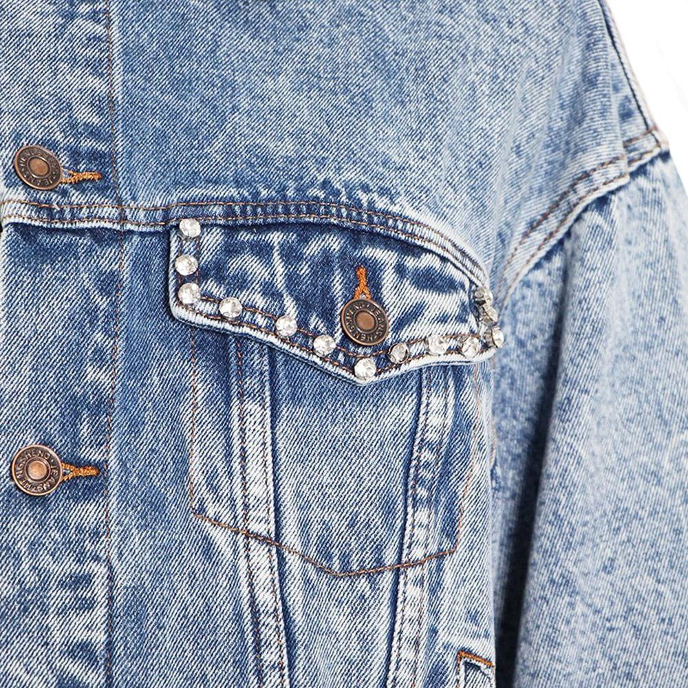 Frinjar Heart Fringe Denim Jacket - Privileged