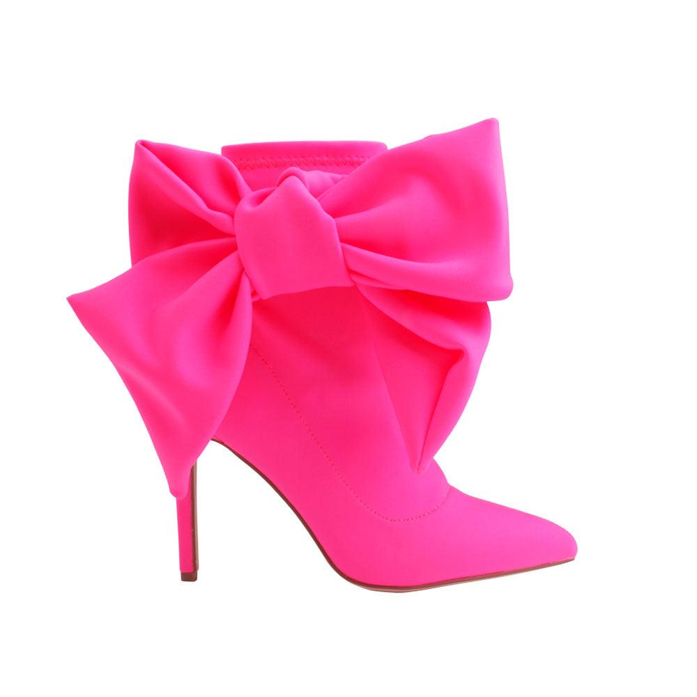 Sheila Neon Pink Bootie Privileged Shoes