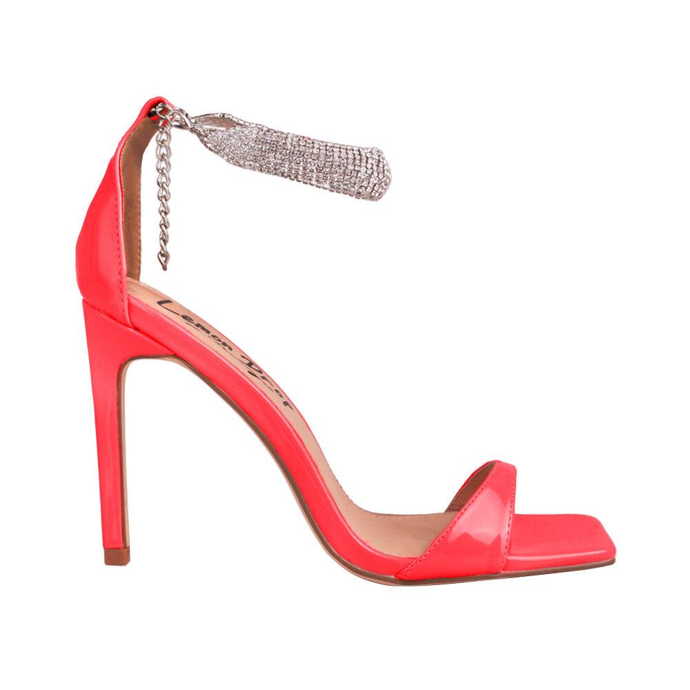 Modern Ankle Strap Women Heels Darren by Privileged Shoes LTD Coral 7