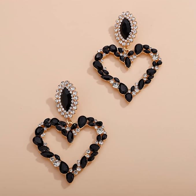 Crystal-Heart Earrings