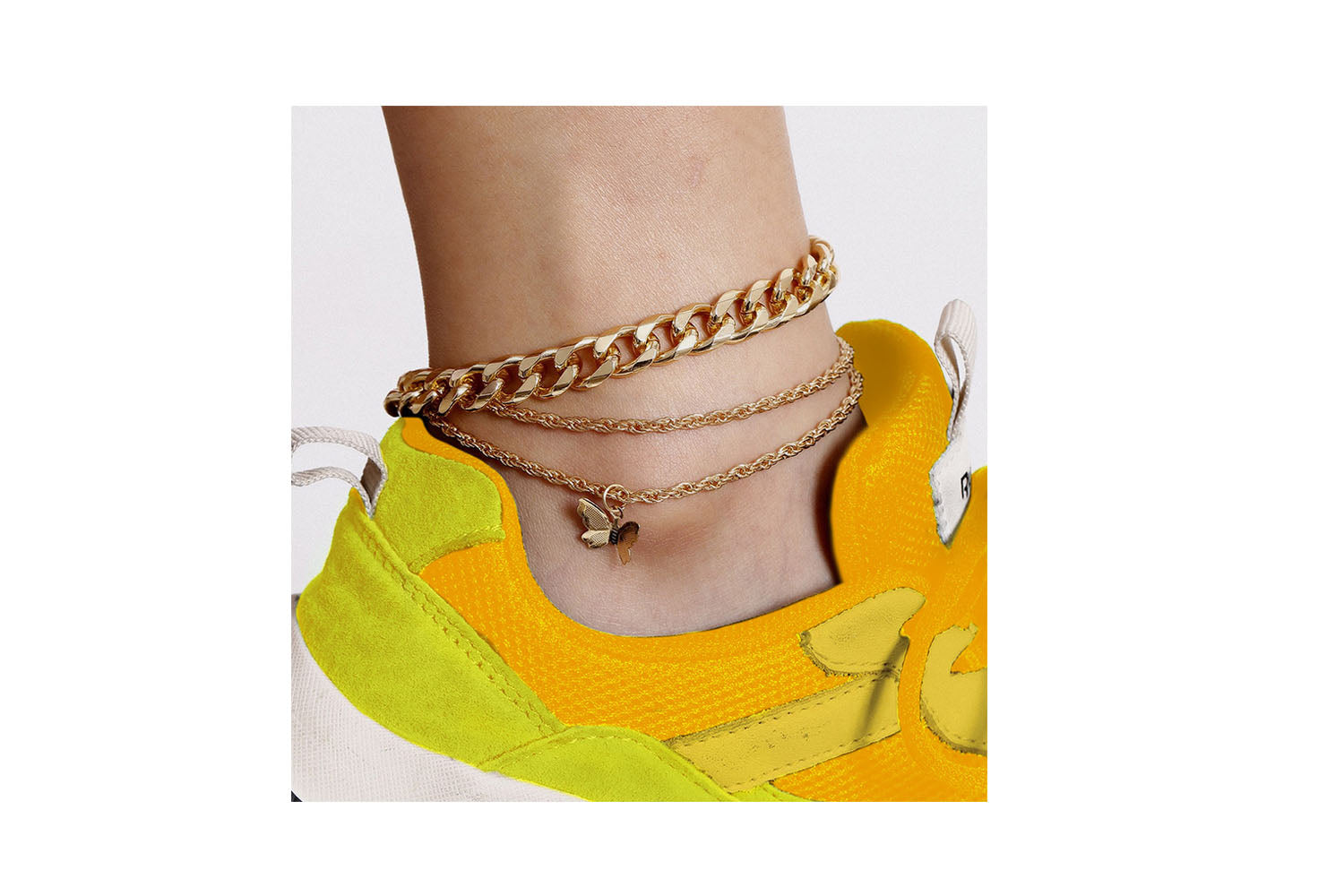 Mariposa Butterfly Charm Anklet