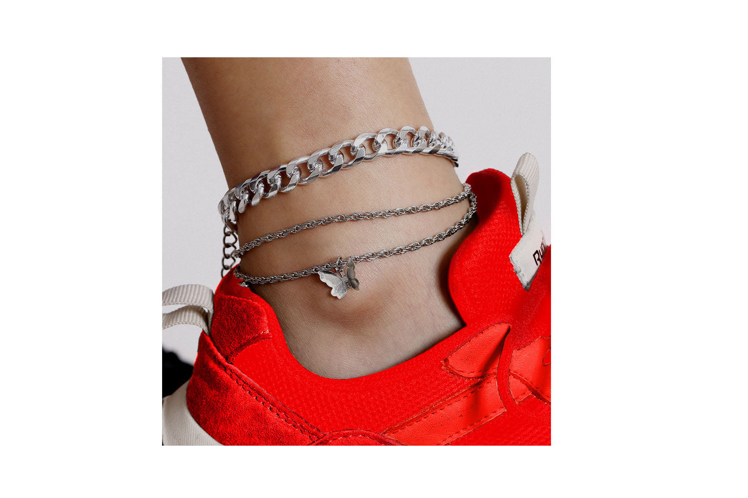 Mariposa Butterfly Charm Anklet