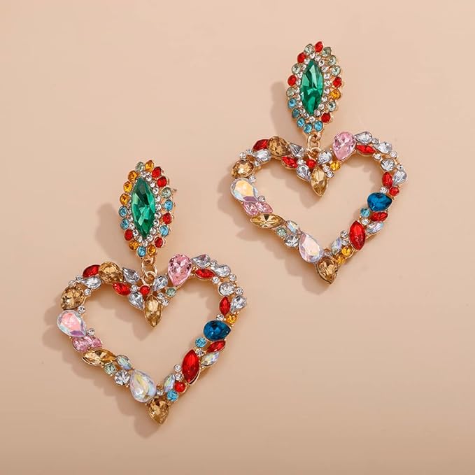 JewelryPrivilegedCrystal-Heart Earrings