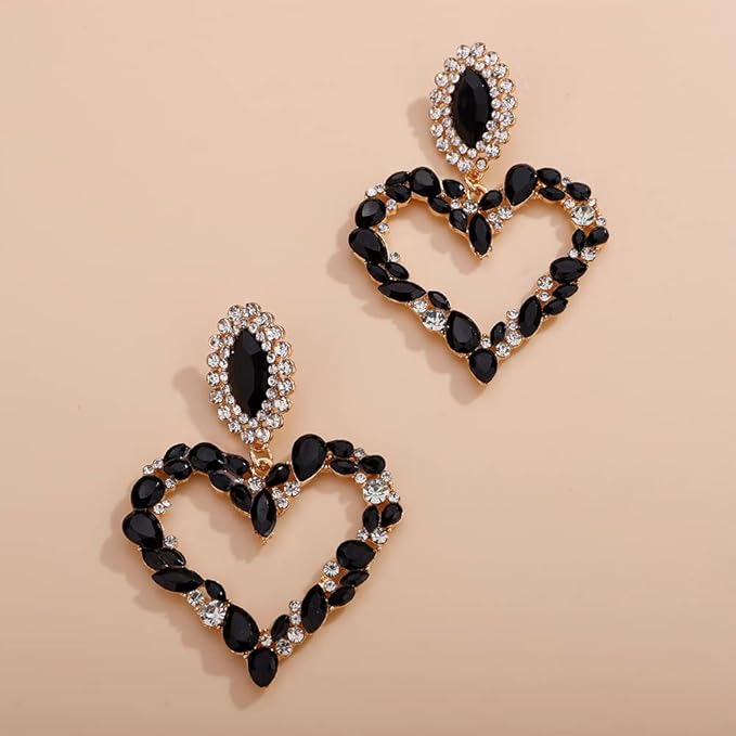 JewelryPrivilegedCrystal-Heart Earrings