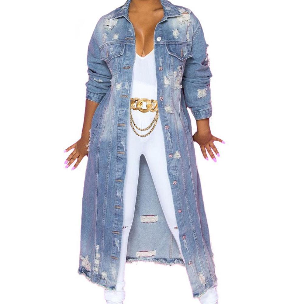 Candie Long Denim Jacket - Privileged