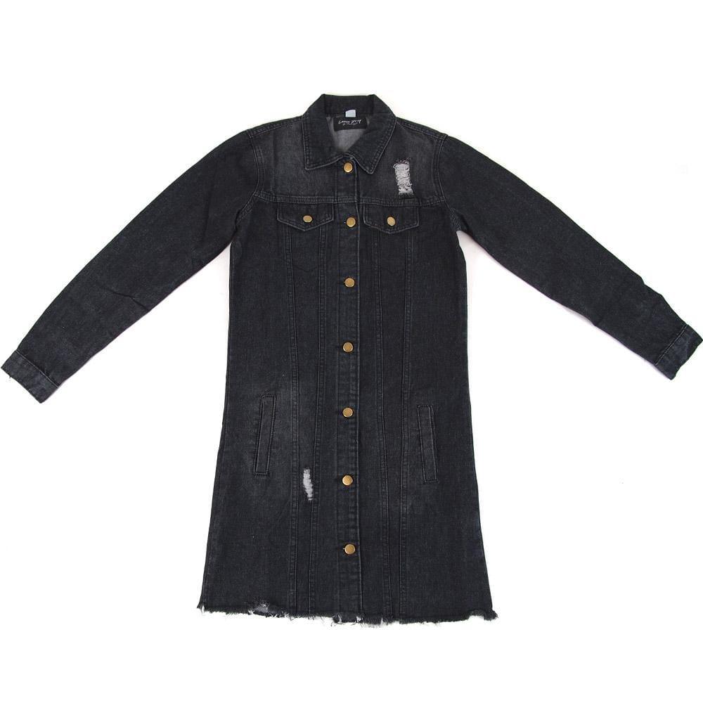 Rory Long Denim Jacket - Privileged