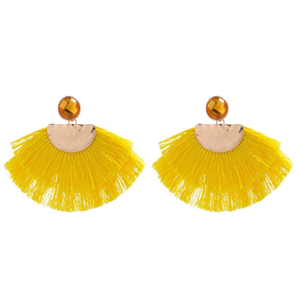 Yellow colored women's earrings