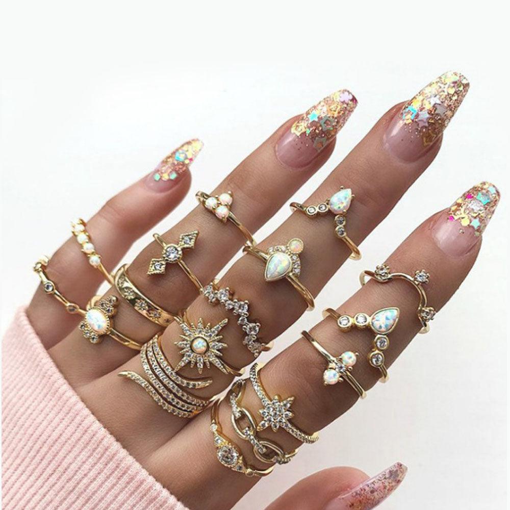 Opalescent Rings Set - Privileged