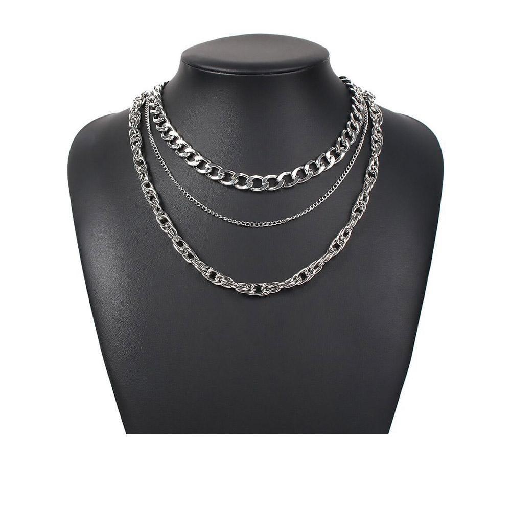 Trilogy Layered Necklace by Privileged Shoes Ltd