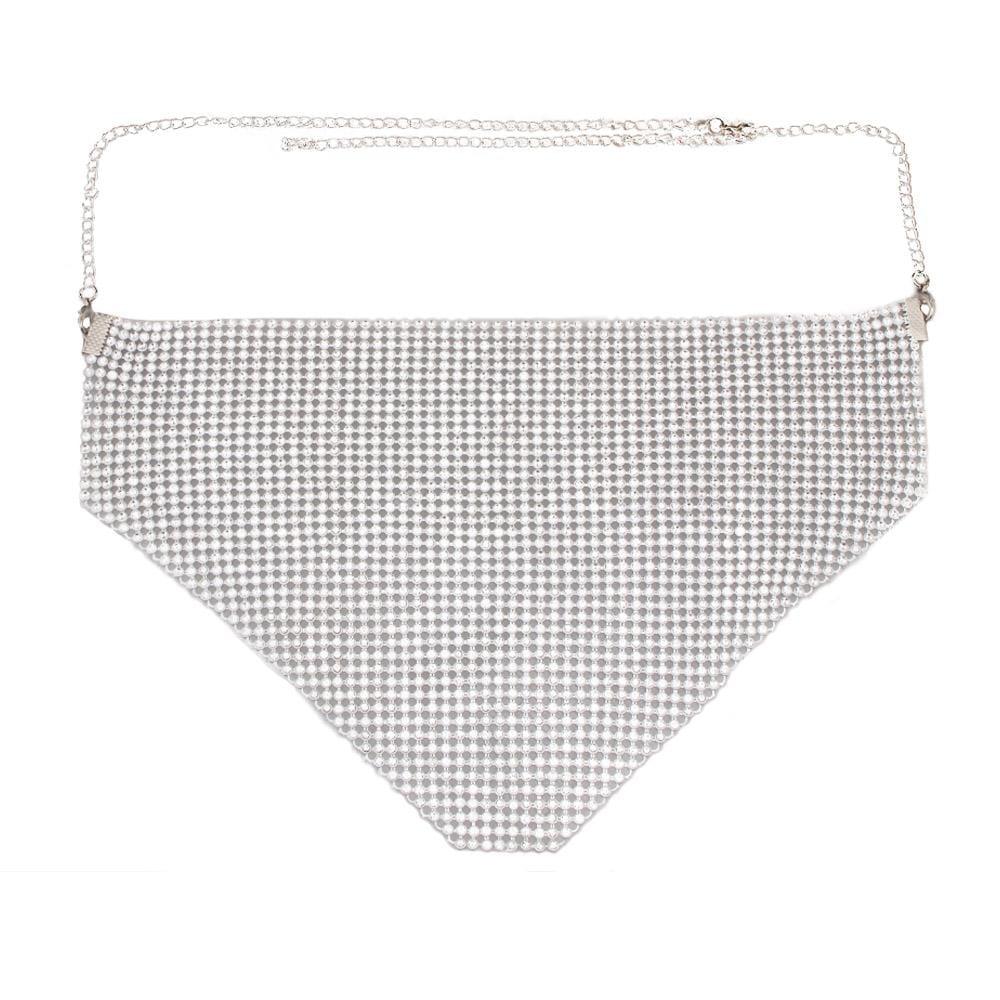 POP Rhinestone Mesh Necklace - Privileged